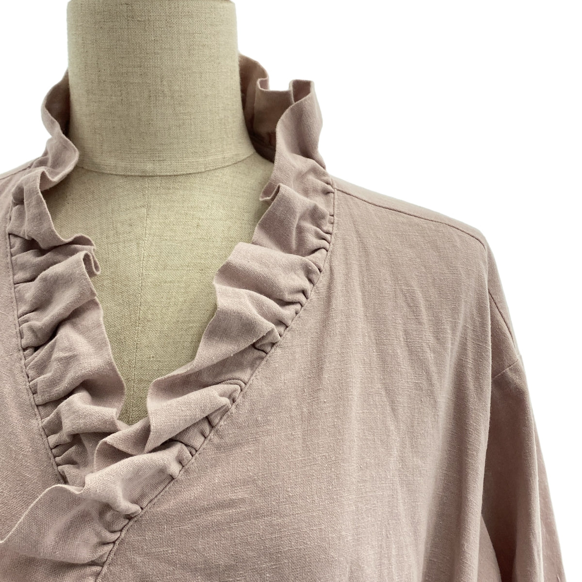 madder madder / マダマダ | gown dress rose mist リネン コットン ガウン ワンピース | パープル | レディース