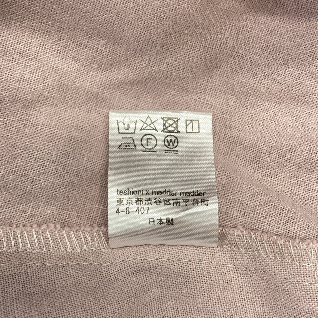 茜草茜草 / Madamada | 玫瑰霧亞麻棉質長袍洋裝 |