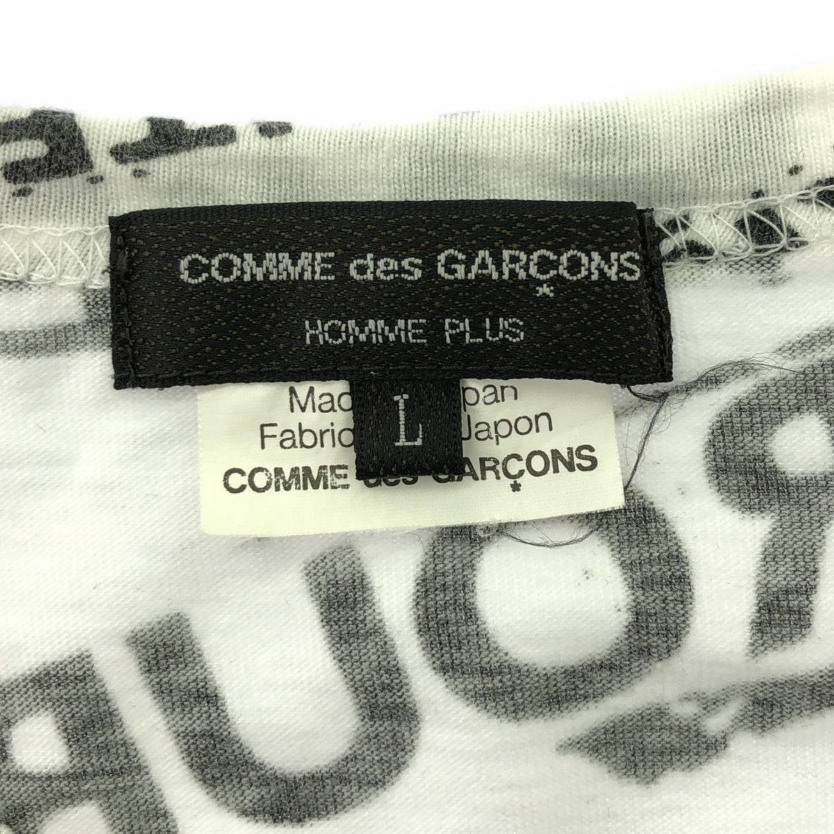 COMME des GARCONS HOMME PLUS | 2008AW | ×Jamie Reid Jamie Reid all-over print T-shirt | L | Men's
