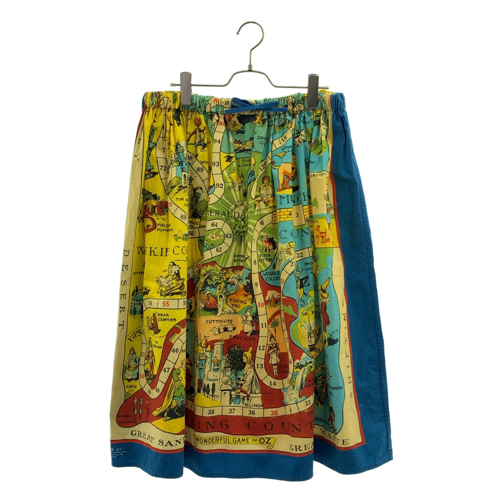 R & D.M.Co- / オールドマンズテーラー | 総柄 ワンポイントロゴ ドローストリングスカート | F | レディース