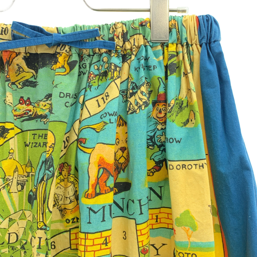 R & D.M.Co- / オールドマンズテーラー | 総柄 ワンポイントロゴ ドローストリングスカート | F | レディース