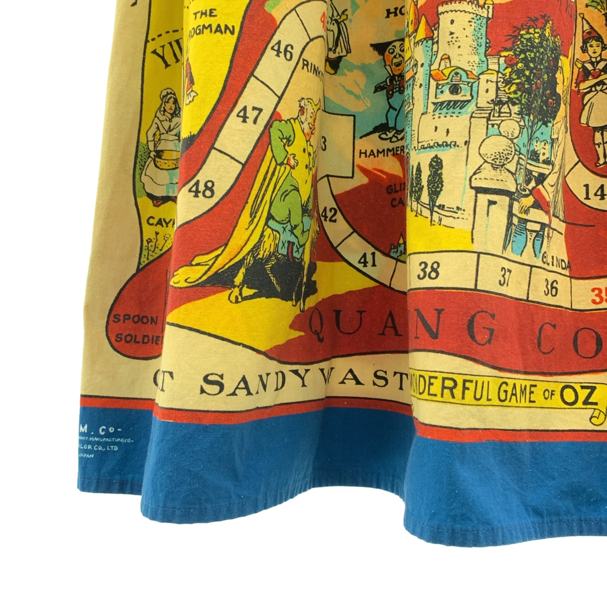 R & D.M.Co- / オールドマンズテーラー | 総柄 ワンポイントロゴ ドローストリングスカート | F | レディース