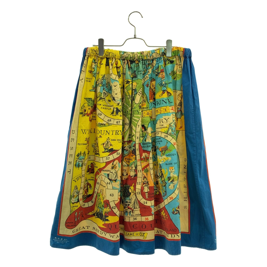 R & D.M.Co- / オールドマンズテーラー | 総柄 ワンポイントロゴ ドローストリングスカート | F | レディース