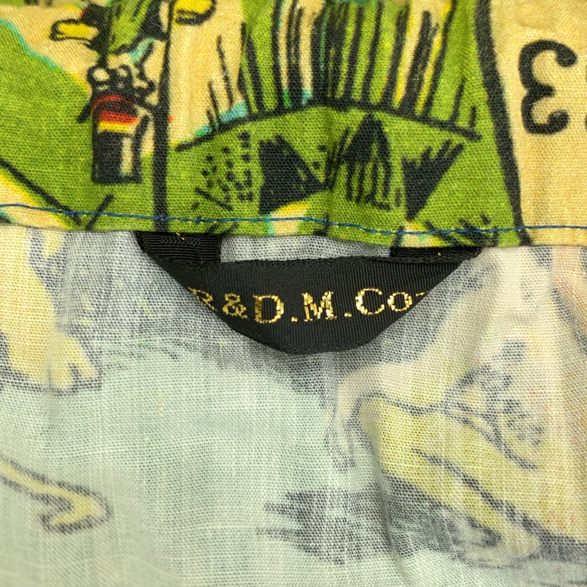 R & D.M.Co- / オールドマンズテーラー | 総柄 ワンポイントロゴ ドローストリングスカート | F | レディース