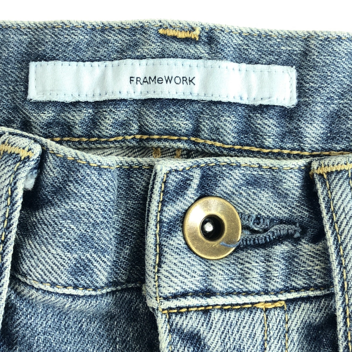 [Good Condition] Framework | 2024SS | Denim Straight Pants | Size 34 | Blue | Women's