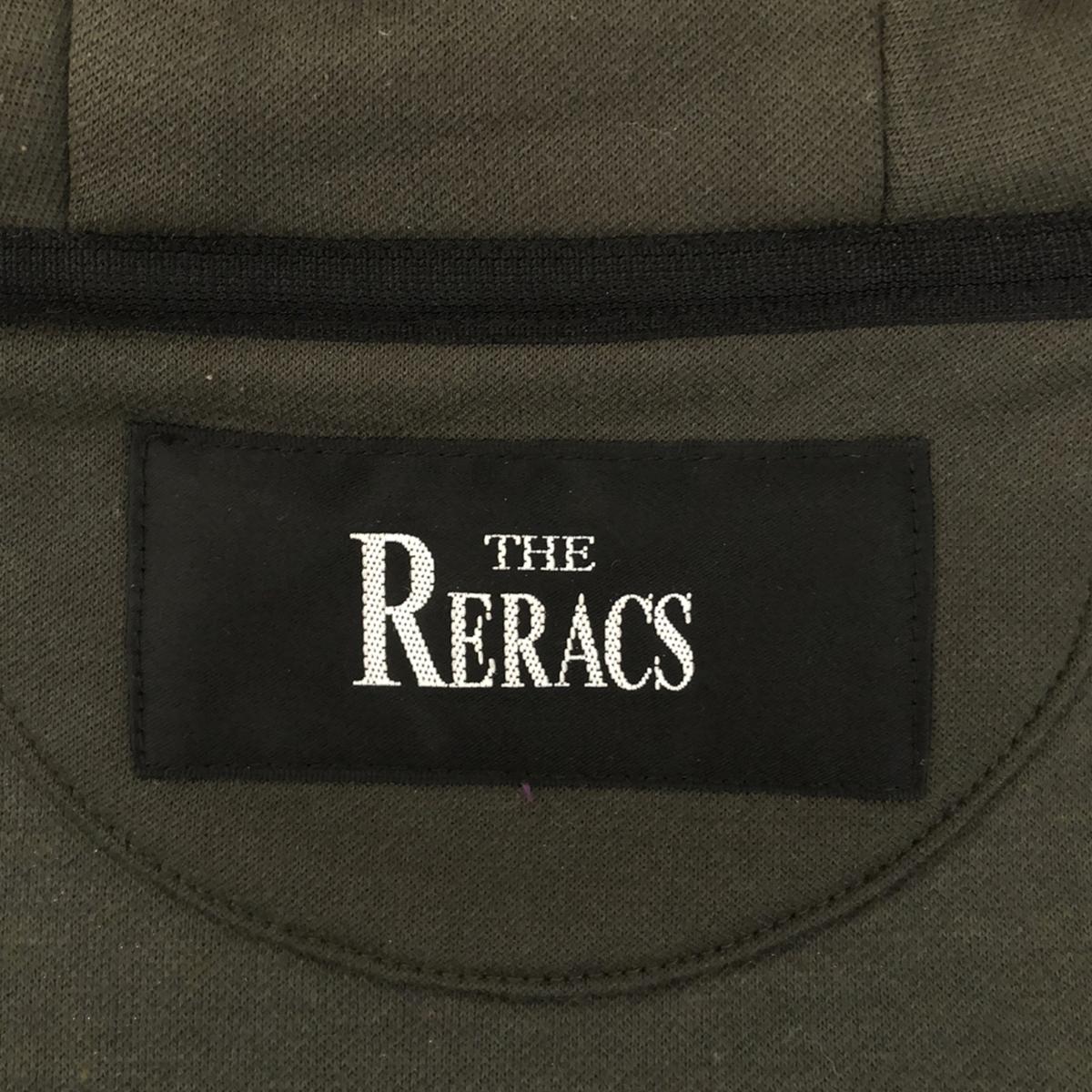 THE RERACS | Polyester cotton hem switching zip-up hoodie | 36 | Olive | Women's