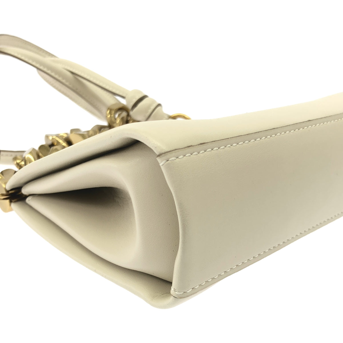 [狀況極佳] STELLA McCARTNEY | 小號粗鍊兩用單肩包 | 金色/米色 | 女款