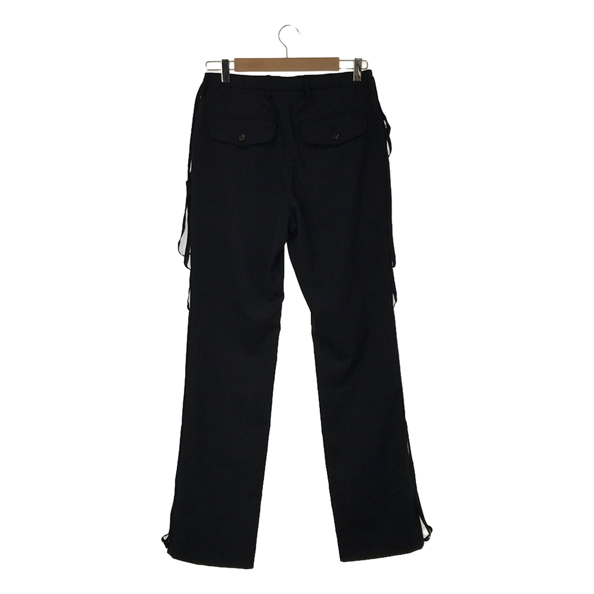 【美品】  MASU / エムエーエスユー | BONE TROUSERS / 装飾 スラックスパンツ | 44 | dark navy | メンズ