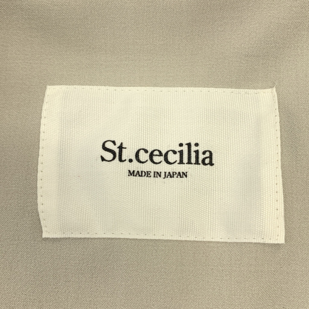 St.cecilia / セントセシリア | ストレッチ ポケット付き ノースリーブ オールインワン ワンピース | S | レディース