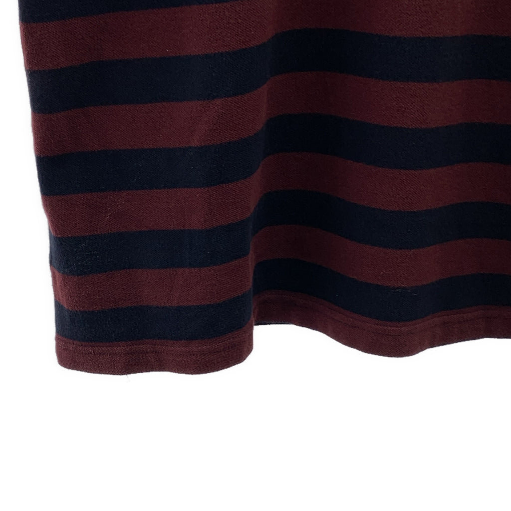 FRED PERRY / フレッドペリー | ワンポイントロゴ ポロシャツ カットソー | 40 | ボルドー/ネイビー | メンズ