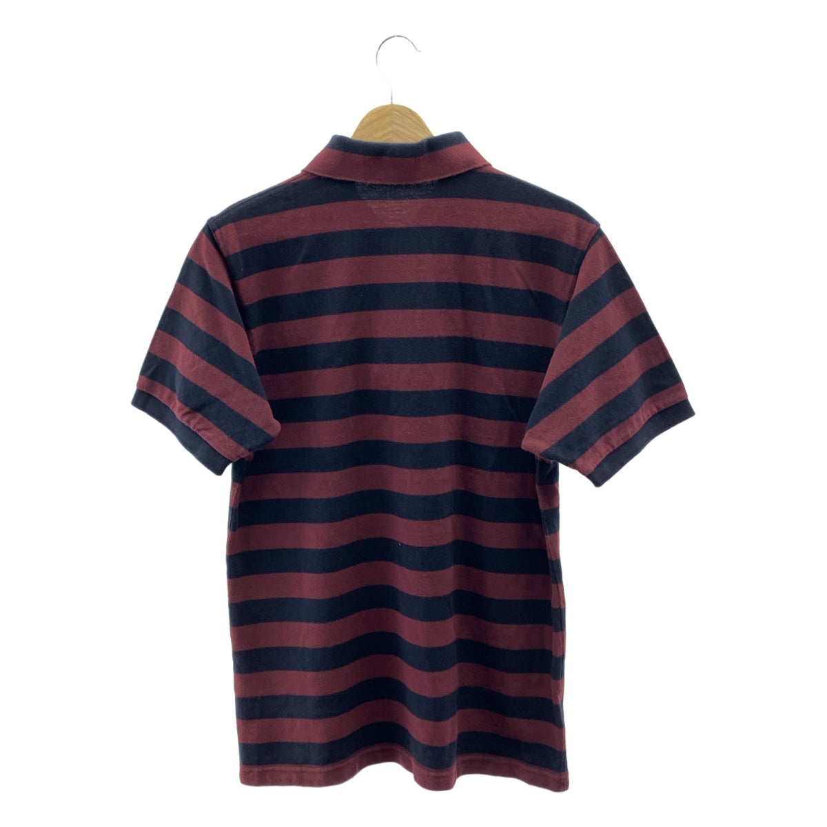 FRED PERRY / フレッドペリー | ワンポイントロゴ ポロシャツ カットソー | 40 | ボルドー/ネイビー | メンズ