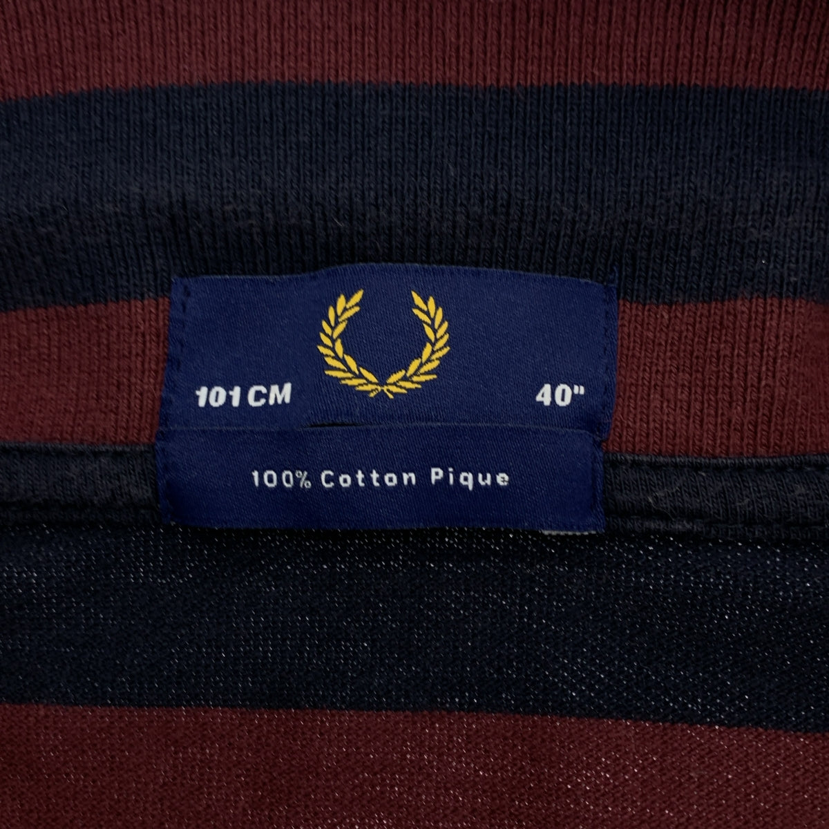 FRED PERRY / フレッドペリー | ワンポイントロゴ ポロシャツ カットソー | 40 | ボルドー/ネイビー | メンズ