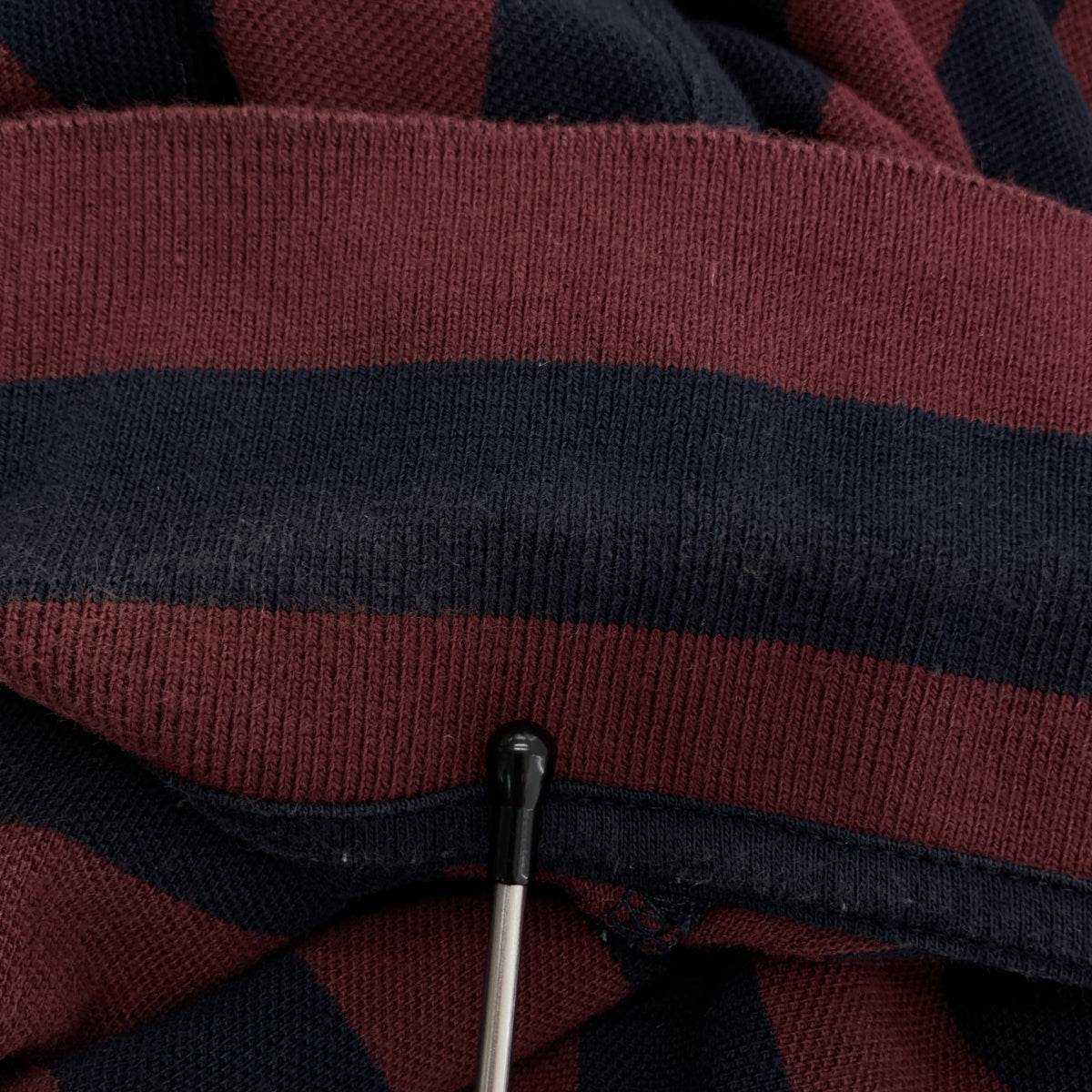 FRED PERRY / フレッドペリー | ワンポイントロゴ ポロシャツ カットソー | 40 | ボルドー/ネイビー | メンズ