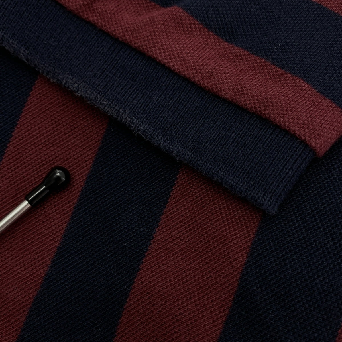 FRED PERRY / フレッドペリー | ワンポイントロゴ ポロシャツ カットソー | 40 | ボルドー/ネイビー | メンズ