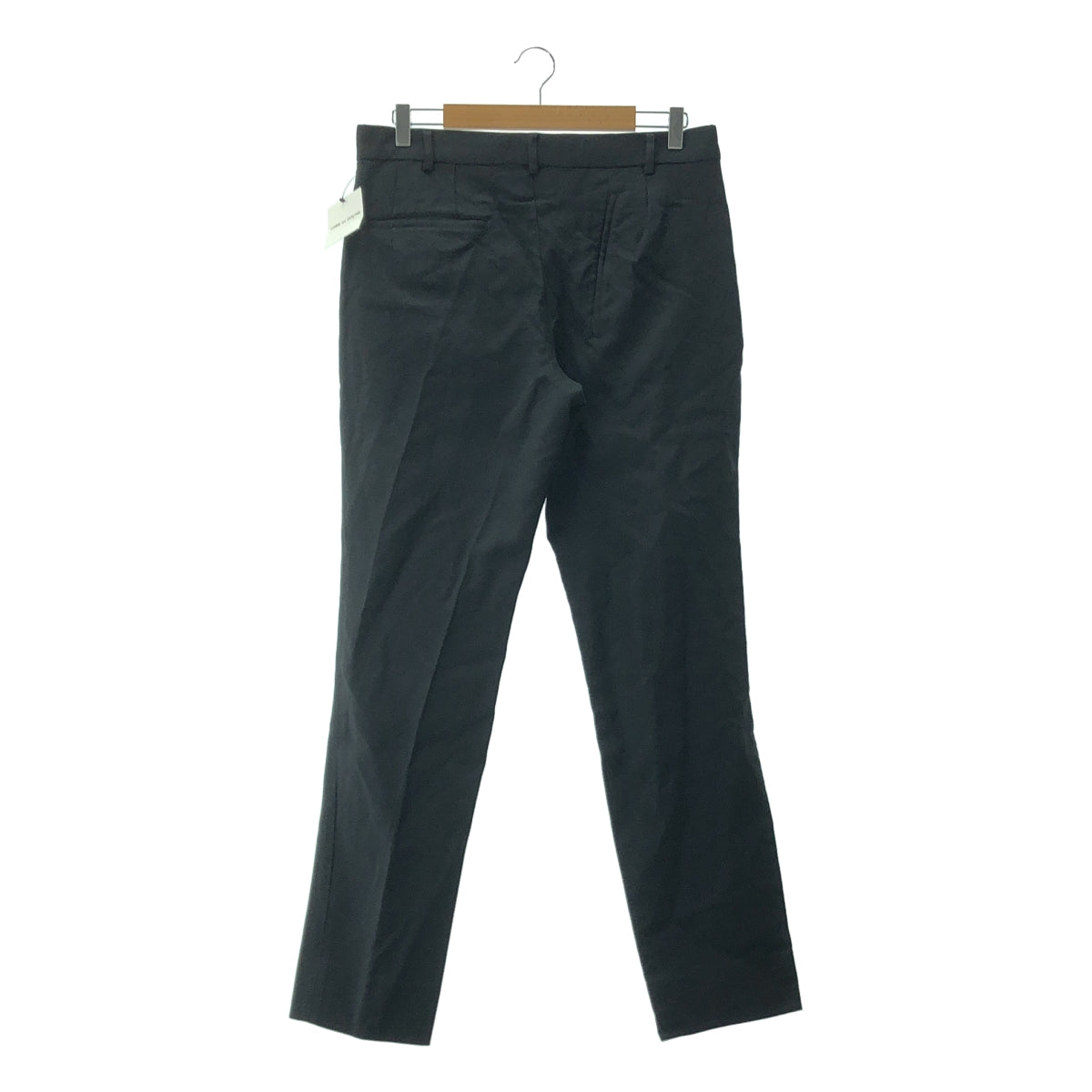 COMME des GARCONS HOMME PLUS / 콤데 갤슨 옴플루스 | 2024SS | 폴리에스터 제품 가공 변형 비대칭 사이드 지퍼 슬랙스 팬츠 |
