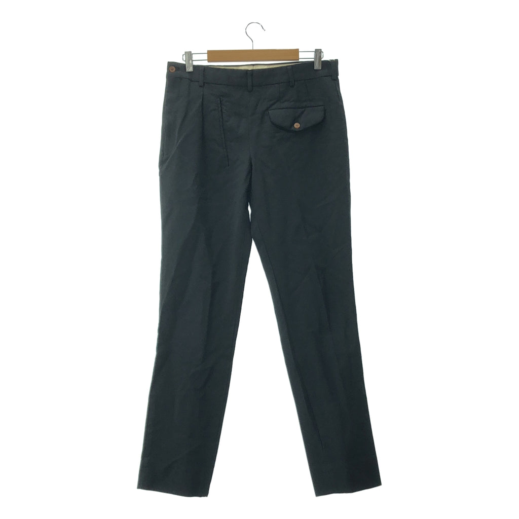 COMME des GARÇONS HOMME PLUS | 2024 春夏 |聚酯纖維成品不對稱側拉鍊休閒褲 |尺寸 M |男士