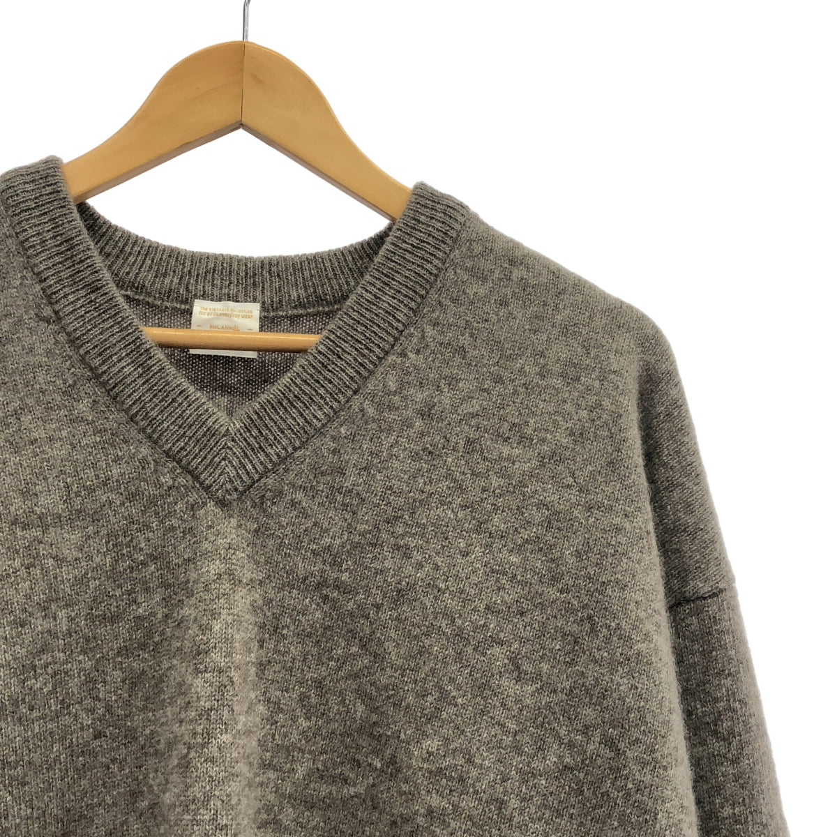 Phlannèl Wool Yak V-neck Knit フランネル ニット Phlannel / フランネル | Wool Yak V-neck Knit ヤク Vネック