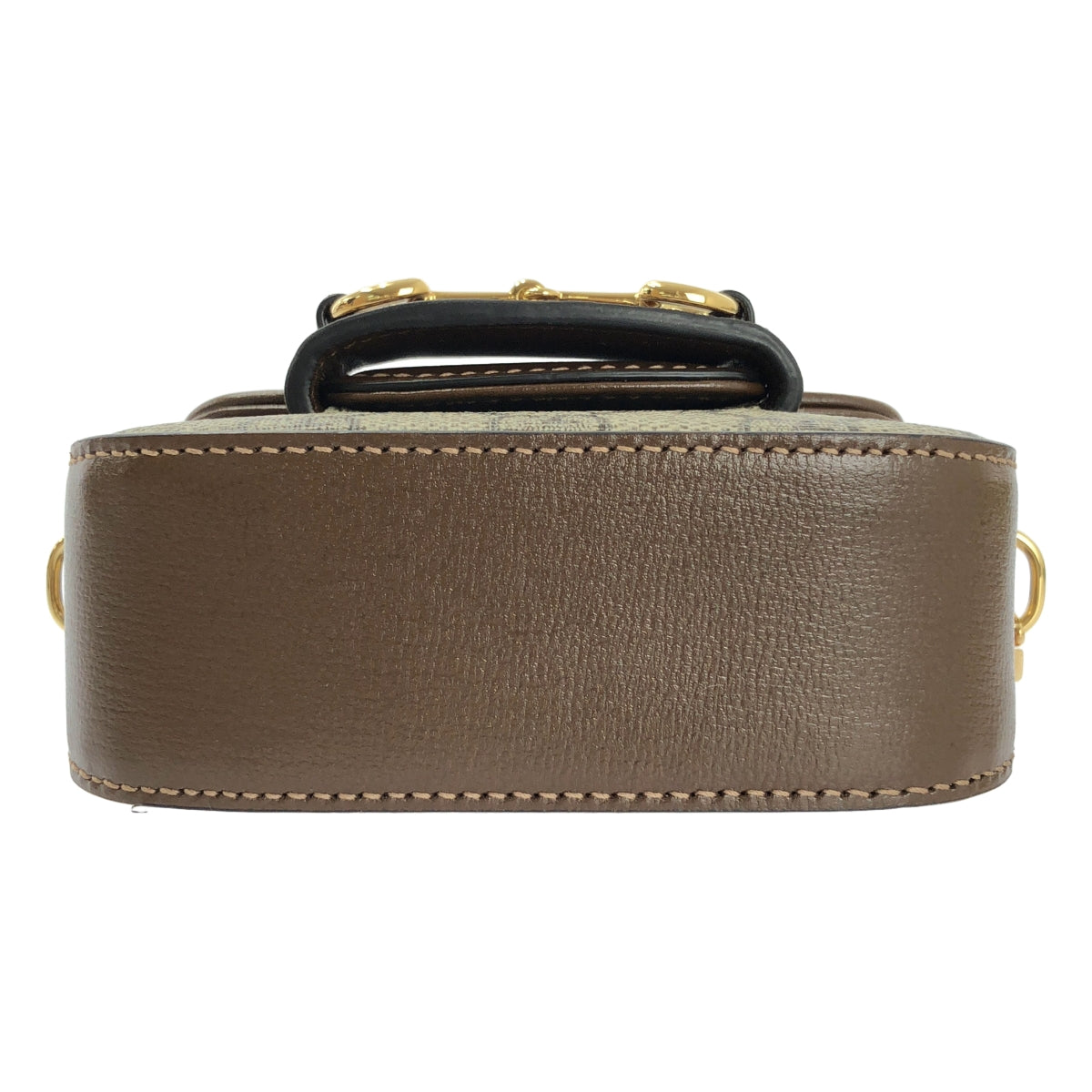 【美品】  GUCCI / グッチ | ホースビット ショルダーストラップウォレット | ベージュ / ブラウン | レディース