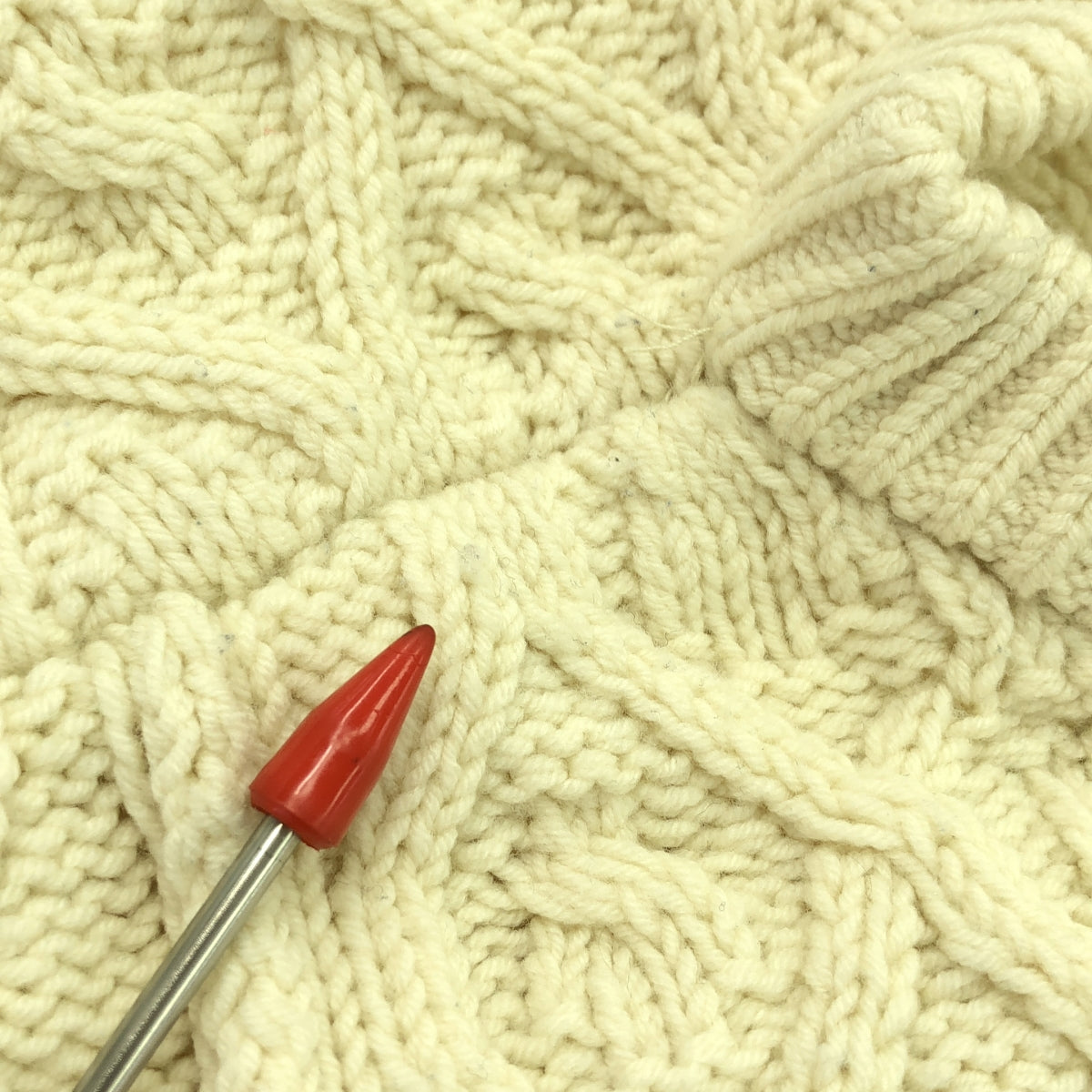 AURALEE / 오라리 | HARD TWIST MERINO ARAN KNIT P/O 알란 니트 | 0 | 아이보리 | 여성