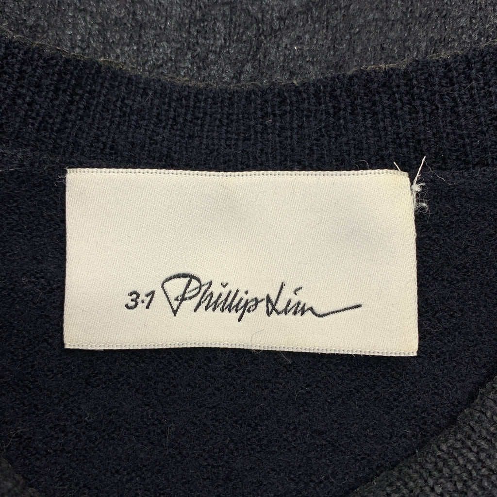 3.1 Phillip Lim | 前裹塗層雙色針織衫 |