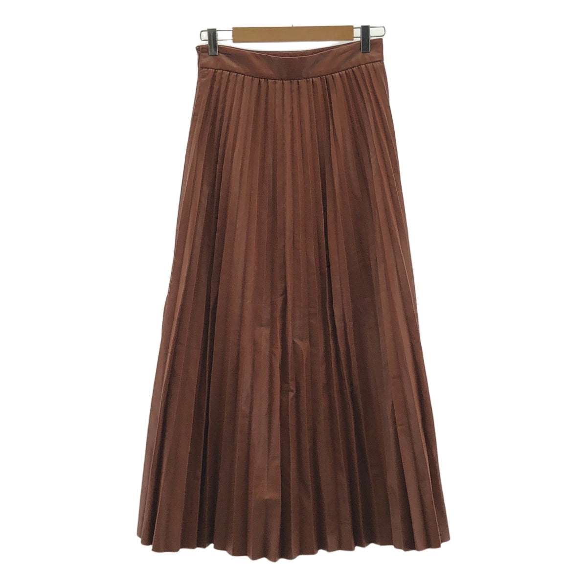 CLANE / クラネ | 2020AW | ACORDION PLEAT LEATHER SKIRT アコーディオン プリーツ フェイクレザー スカート | 2 | ブラウン | レディース