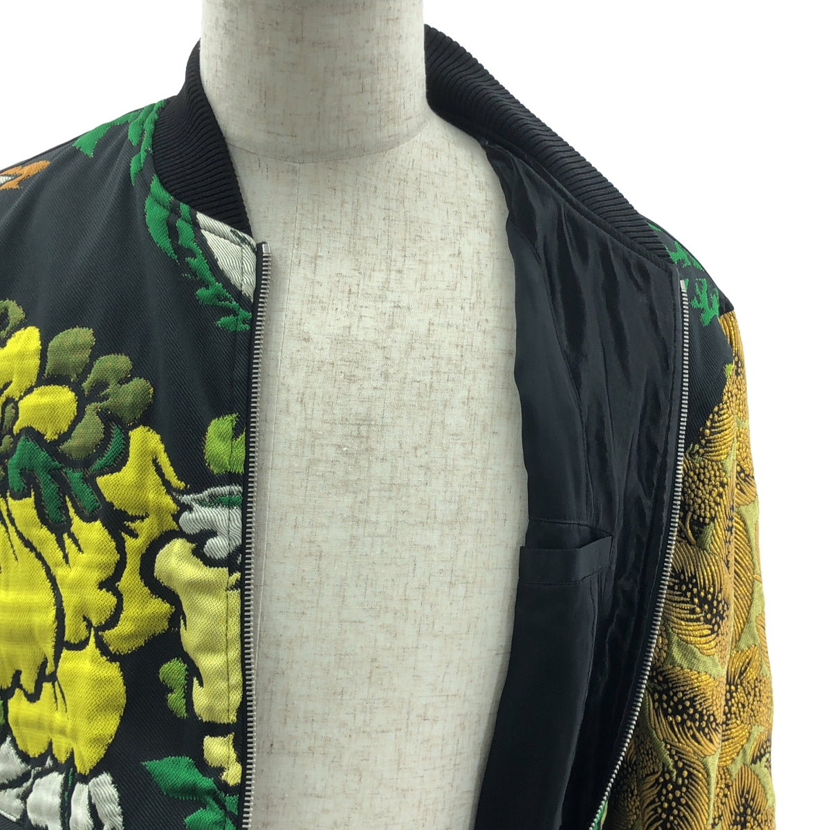 DRIES VAN NOTEN / 드리스 반 노튼 | Embroidered Tapestry Bomber Jacket / 엠브로이드리 봄버 재킷 블루존 / 총 안감 | S | 남성