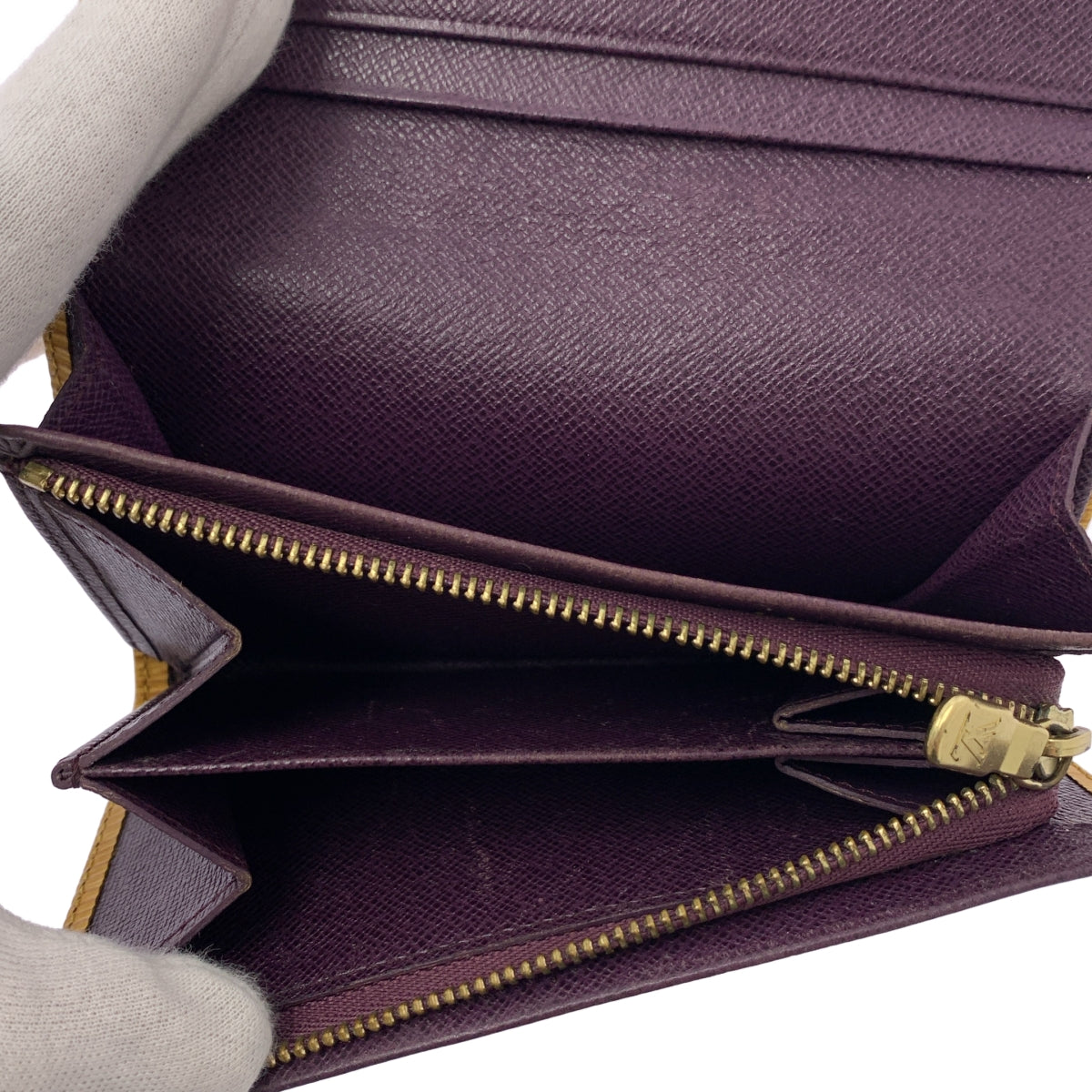 Louis Vuitton / ルイヴィトン | エピ ポルトモネ・ビエ・トレゾール L字ジップ 二つ折り財布 レザー ウォレット | イエロー | レディース