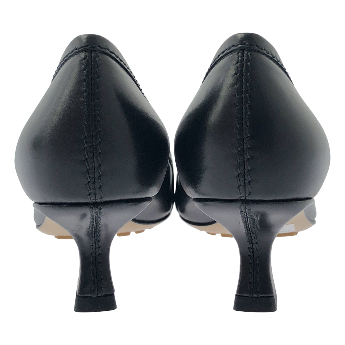 [全新] BOTTEGA VENETA | BV Madame 方頭路易高跟鞋 | 36 1/2 | 黑色 | 女款