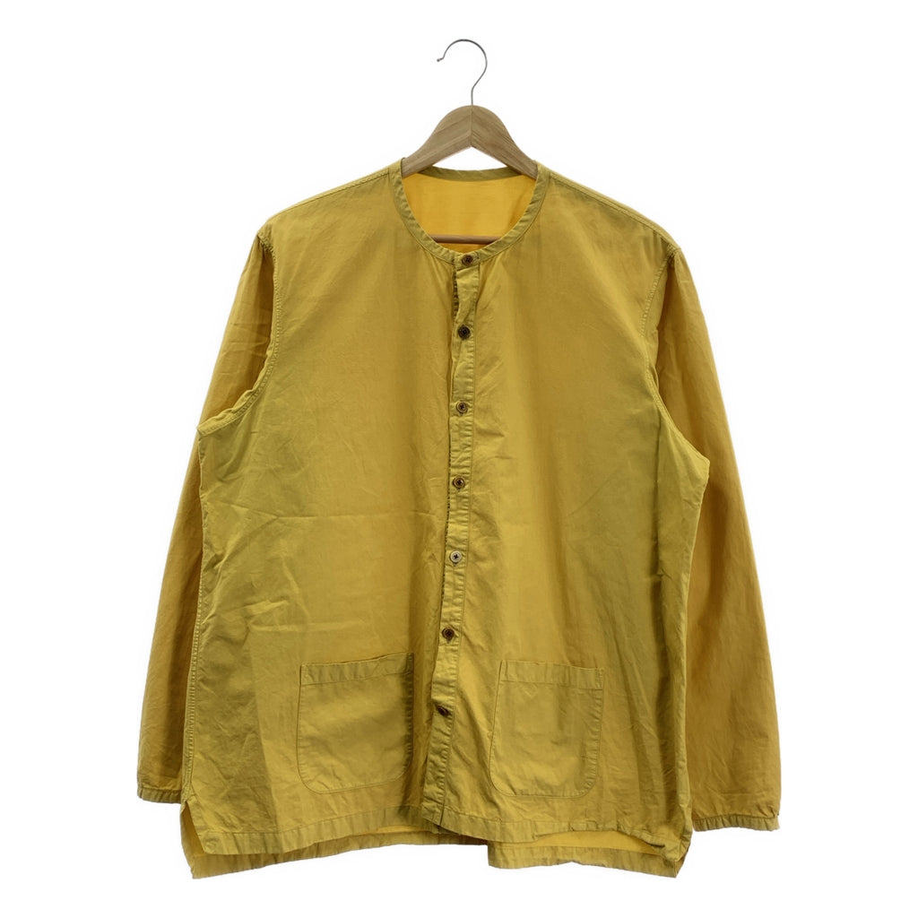 The crooked Tailor / ザクルーキッドテーラー | コットン シルク ノーカラーシャツ | 44 |