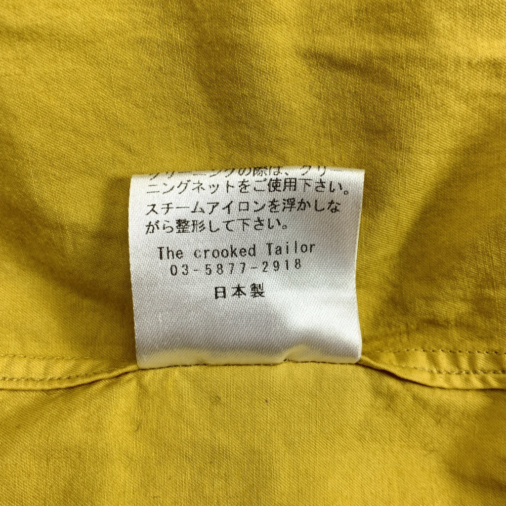 The crooked Tailor / ザクルーキッドテーラー | コットン シルク ノーカラーシャツ | 44 |