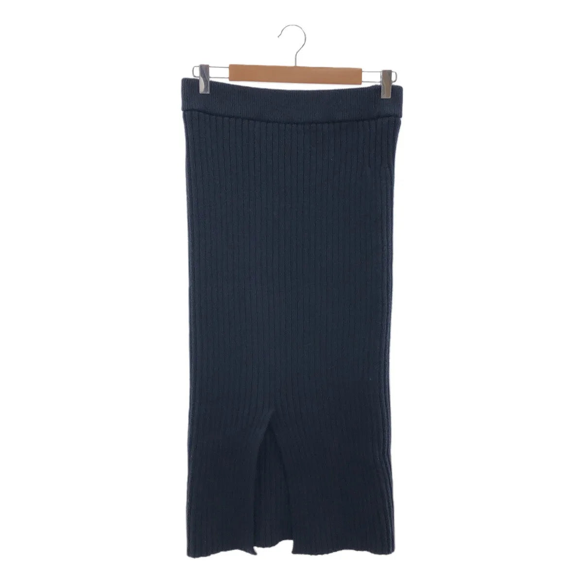 [品相良好] MUSE de Deuxieme Classe | 2023SS | Lily sof 羅紋裙 | 38 |海軍 |女性的