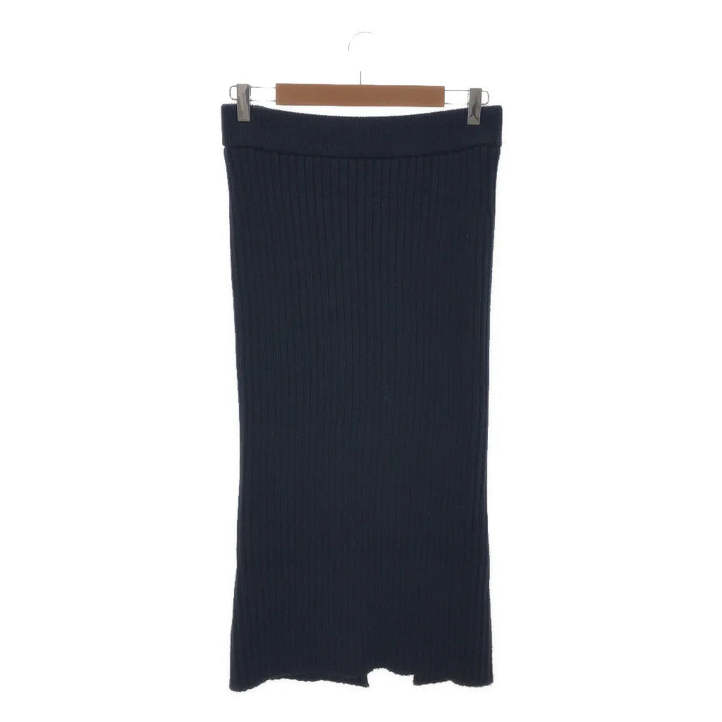 【美品】  MUSE de Deuxieme Classe / ミューズドゥーズィーエムクラス | 2023SS | Lily sof リブ スカート | 38 | ネイビー | レディース