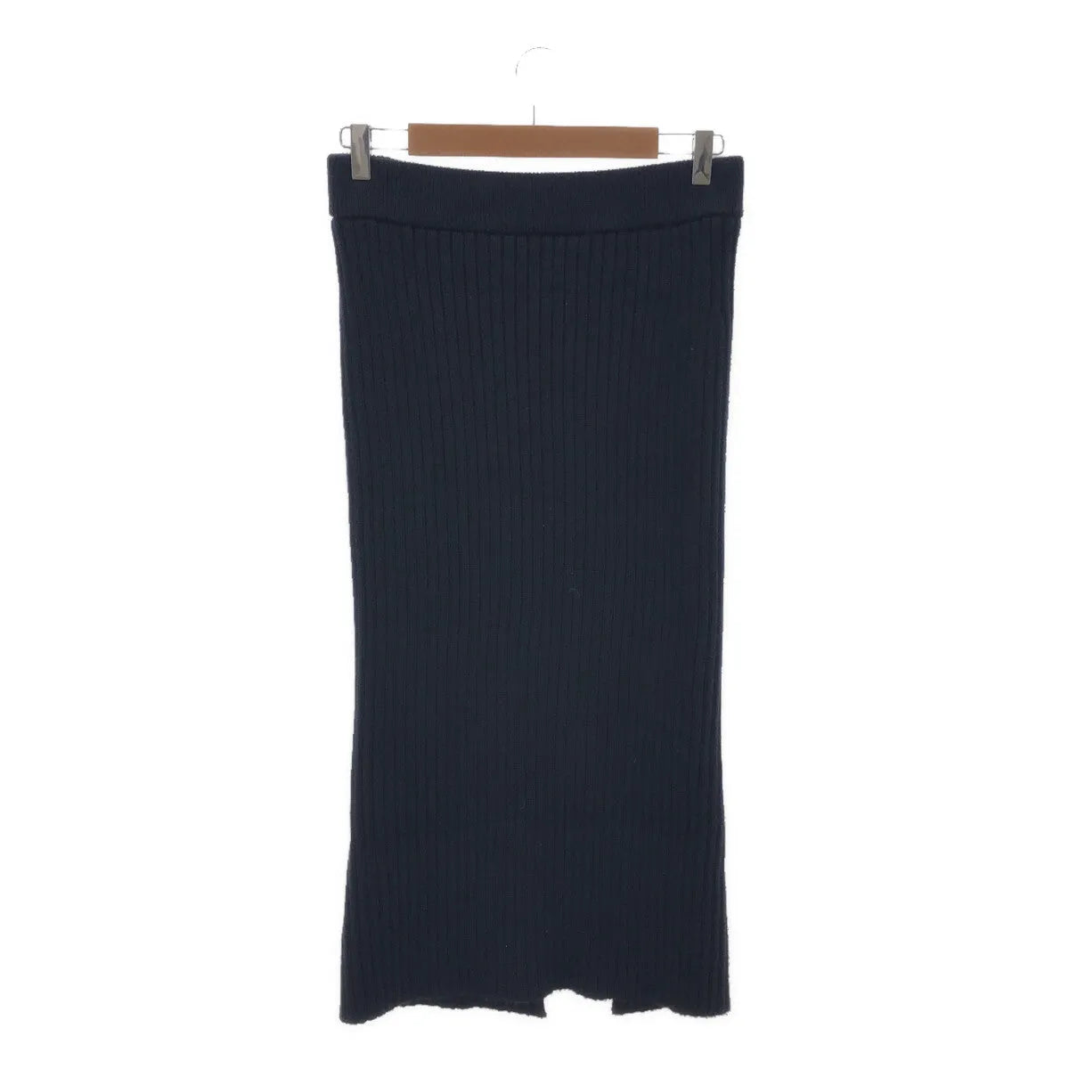 [品相良好] MUSE de Deuxieme Classe | 2023SS | Lily sof 羅紋裙 | 38 |海軍 |女性的