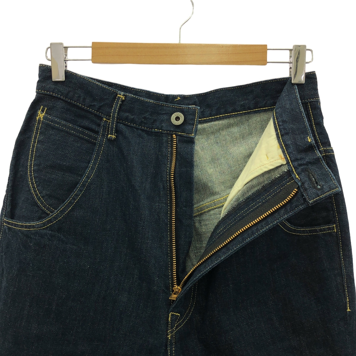 KAPITAL / 캐피탈 | 신치 백 데님 바지 | 1 | 인디고 | 남성