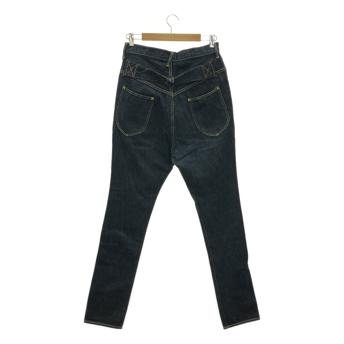 KAPITAL / 캐피탈 | 신치 백 데님 바지 | 1 | 인디고 | 남성