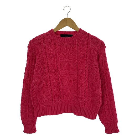 tricot COMME des GARCONS | AD2013 | Pompom cable knit | Pink | Women's