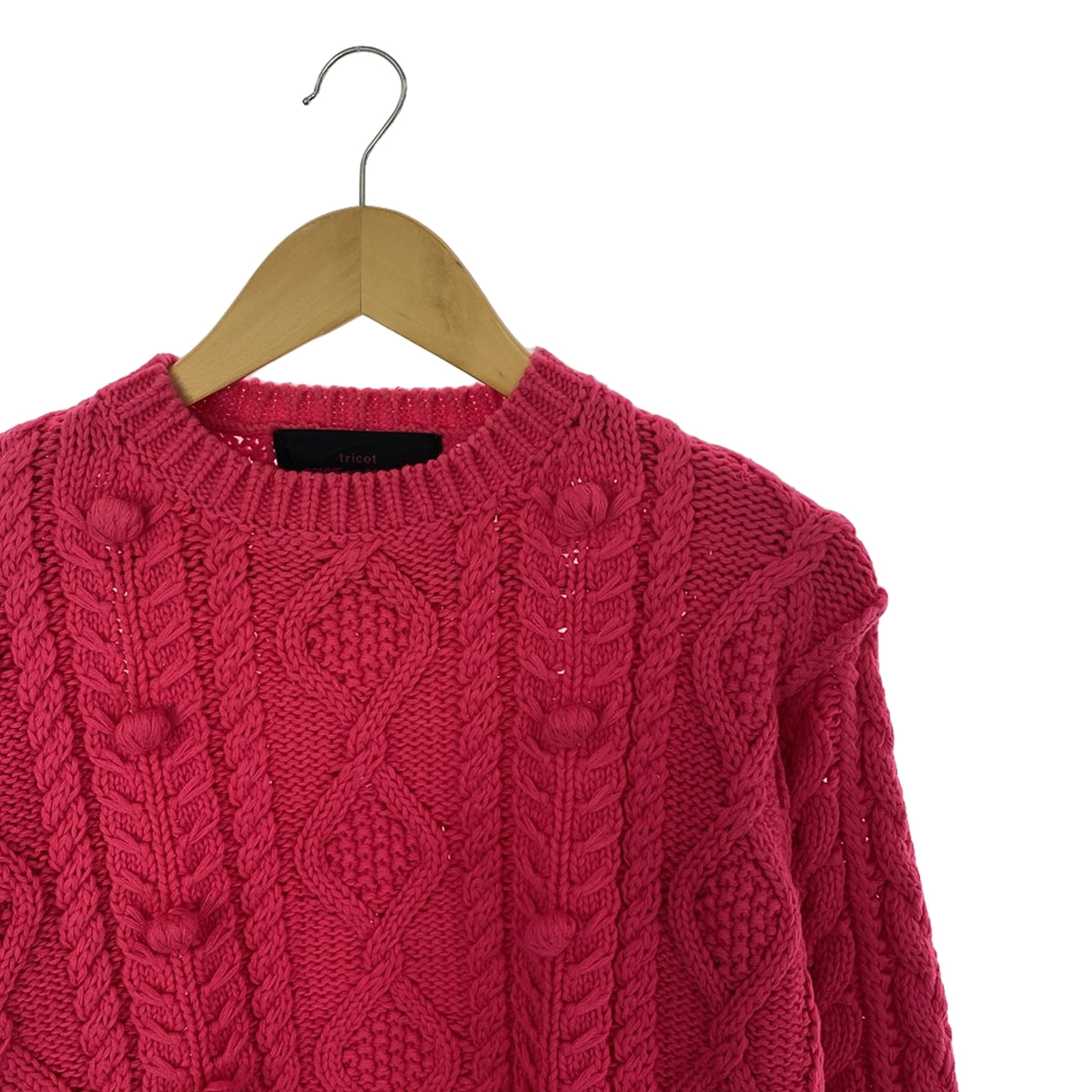 tricot COMME des GARCONS | AD2013 | Pompom cable knit | Pink | Women's