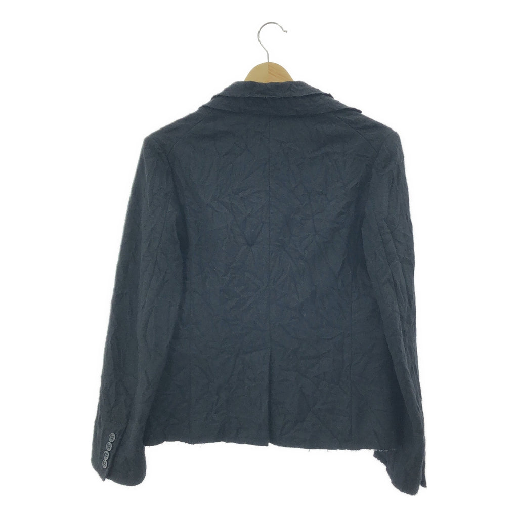 tricot COMME des GARCONS / トリココムデギャルソン | 2007AW | シワ加工 ウール カットオフ レイヤード ジャケット | S | レディース