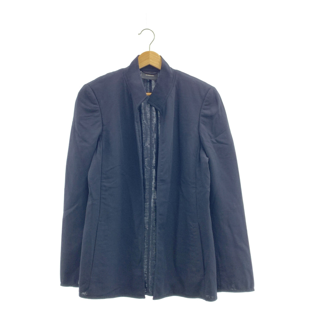 AKRIS / アクリス | ボタンレス スタンドカラー シングルジャケット | 6 | レディース