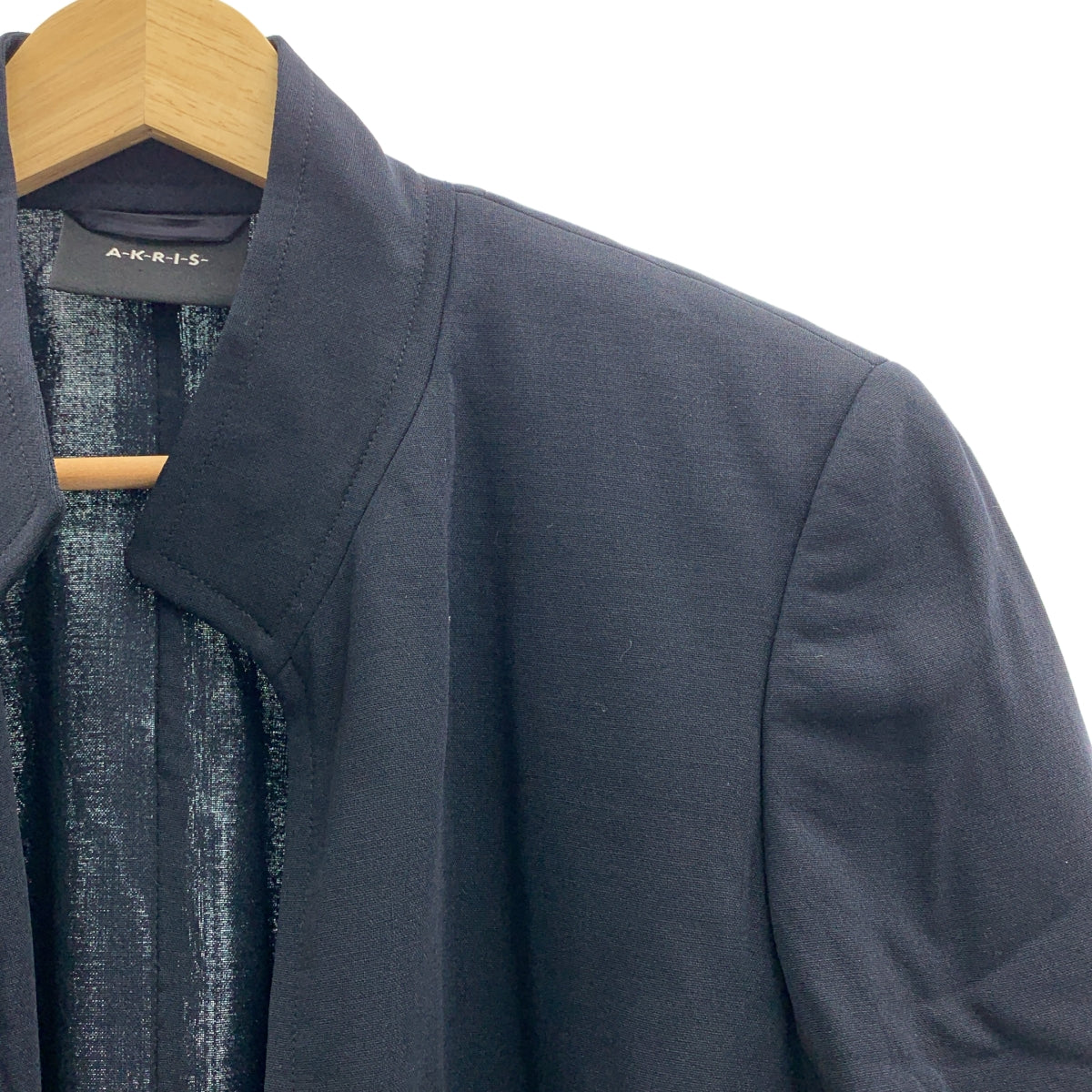 AKRIS / アクリス | ボタンレス スタンドカラー シングルジャケット | 6 | レディース