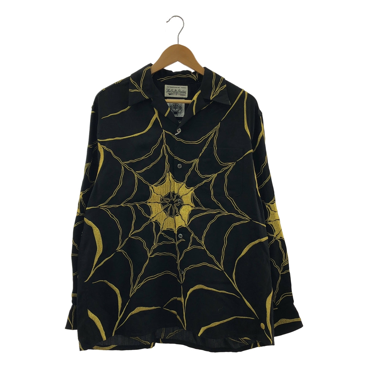 WACKO MARIA / ワコマリア | × WOLF'S HEAD / 50'S SHIRT L/S スパイダー 刺しゅう シャツ | M | メンズ