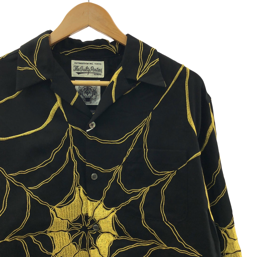 WACKO MARIA / 와코마리아 | × WOLF'S HEAD / 50'S SHIRT L/S 스파이더 자수 셔츠 | M | 맨즈