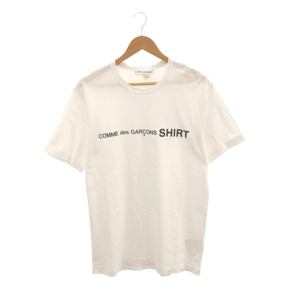 COMME des GARCONS SHIRT / コムデギャルソンシャツ | ロゴ プリント オーバー Tシャツ | X | メンズ