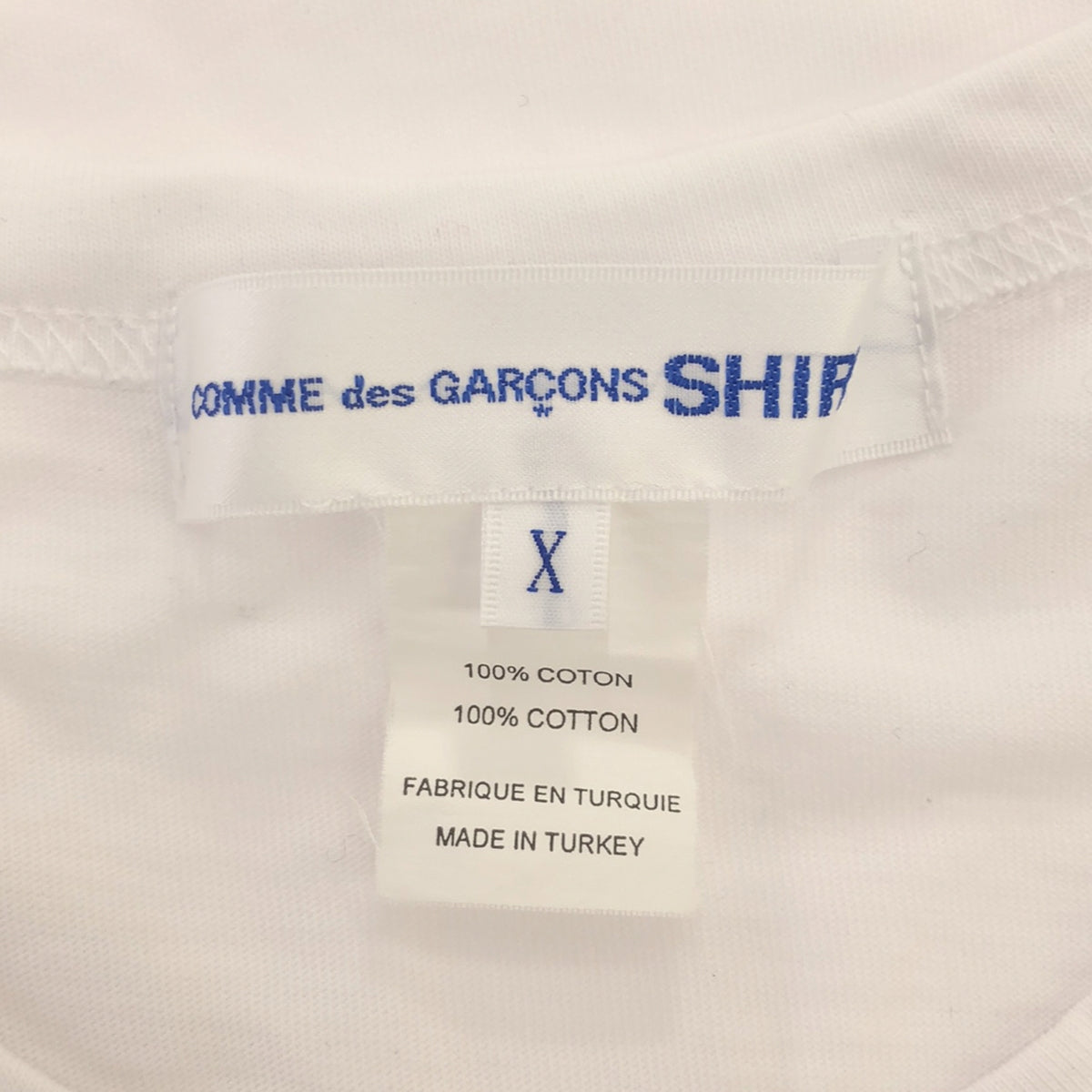 COMME des GARCONS SHIRT / コムデギャルソンシャツ | ロゴ プリント オーバー Tシャツ | X | メンズ