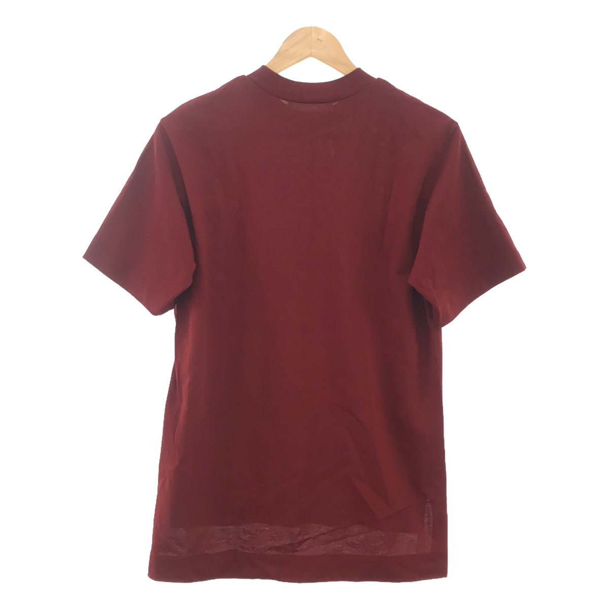 Mame Kurogouchi | 2022AW | Cotton T-Shirt crew neck T-shirt | 1 | Bordeaux | Women's