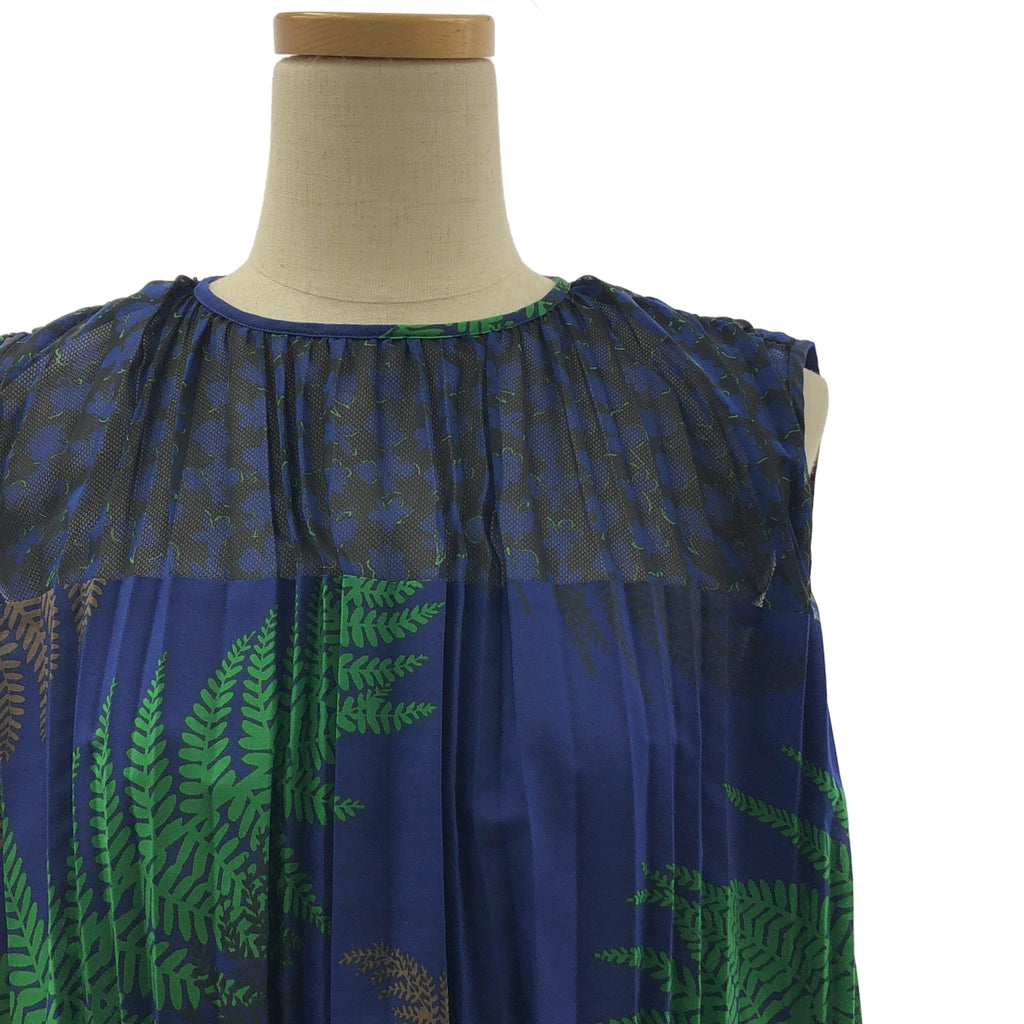 sacai | 植物印花褶皺上衣 | 尺寸 1 | 女款