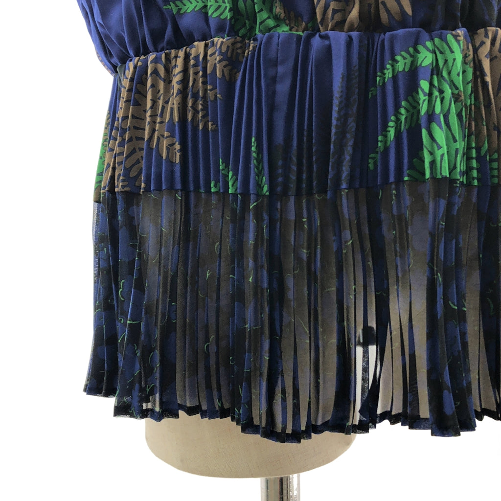 sacai | 植物印花褶皺上衣 | 尺寸 1 | 女款