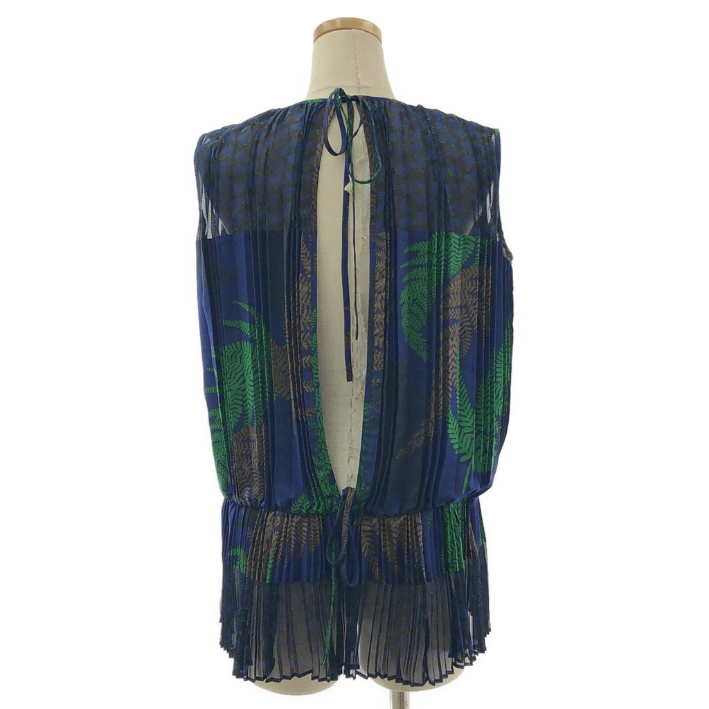 sacai | 植物印花褶皺上衣 | 尺寸 1 | 女款