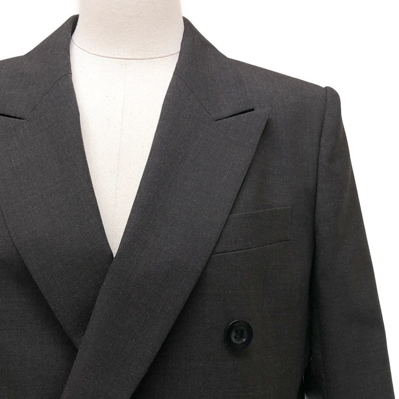 sacai / サカイ | 2025AW | Suiting x Paisley Print Jacket / 異材質拼接西裝佩斯利印花夾克 | 1 | 女款