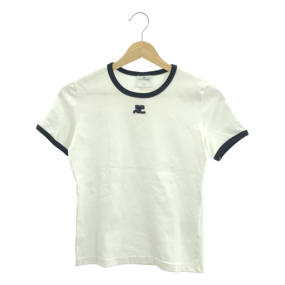 COURREGES | 單點標誌圓領T卹 | 尺寸 S | 女款